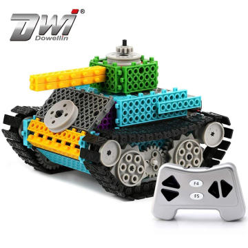 DWI Technical DIY Blocks Building RC Toys Tank with 145 PCS